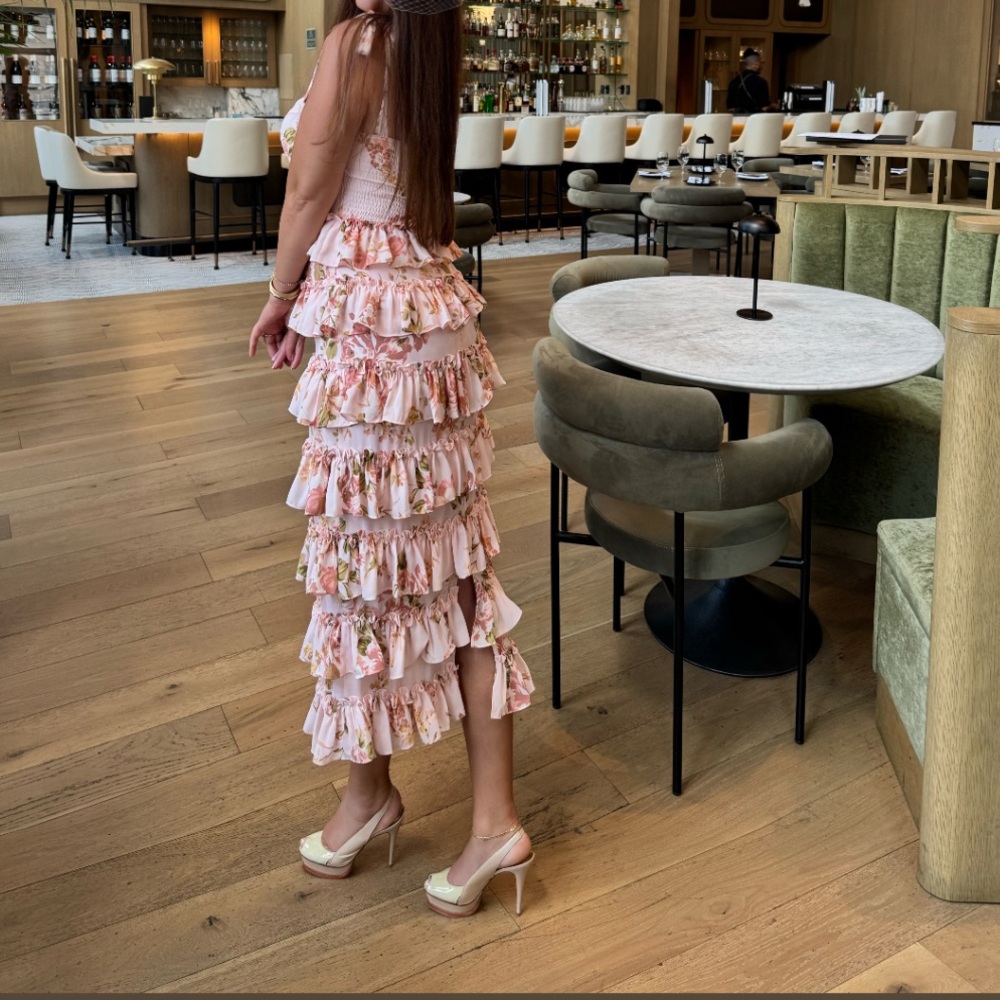 Floral Ruffle Maxi Dress